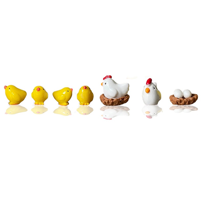 Bộ 7 Phụ Kiện Trang Trí Giày Hình Gà Con 3D Dễ Thương DIY