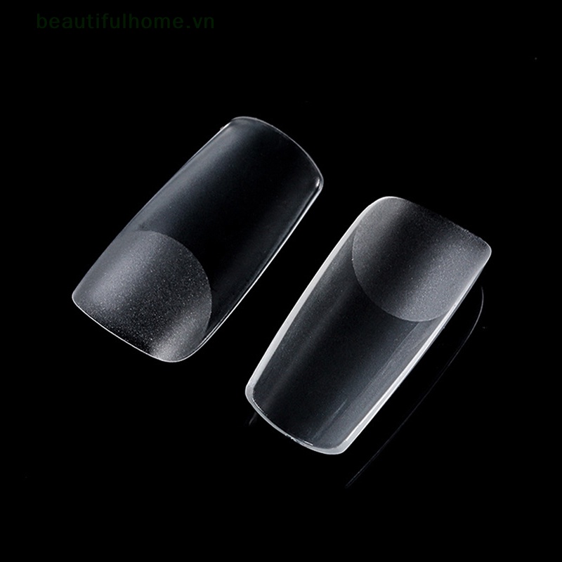 Hộp 500 Móng Tay Giả Múa Ba Lê Trong Suốt Che Phủ Toàn Diện