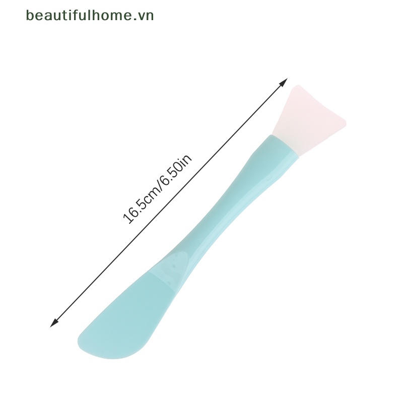 Cọ Đắp Mặt Nạ Đầu Silicon Mềm Tích Hợp Màng Bùn Hai Công Dụng