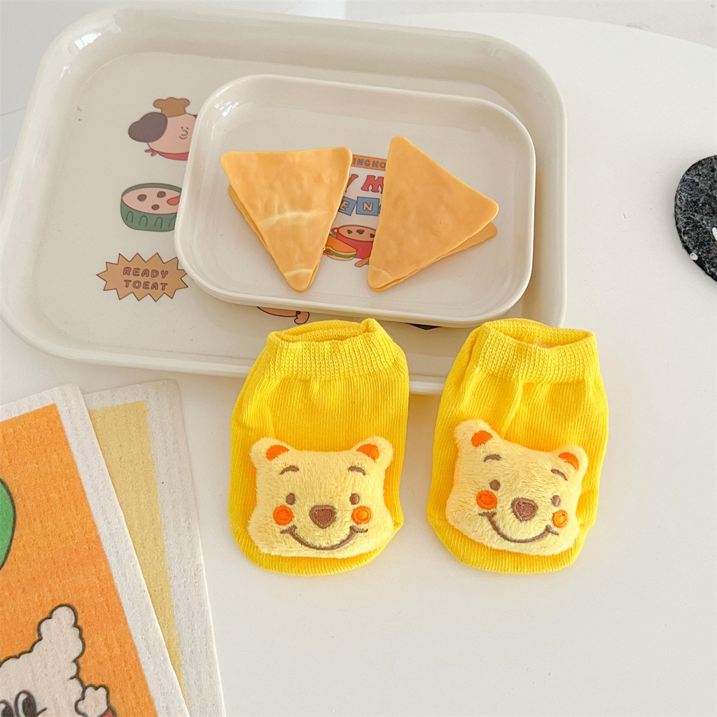 Áo Liền Quần Tay Ngắn In Hình Gấu Pooh Cho Bé Trai Sơ Sinh Từ 0-24 Tháng Tuổi