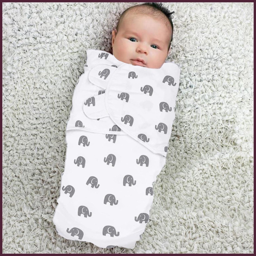 Chăn Quấn Bé Sơ Sinh Bằng Cotton Nguyên Chất Có Thể Điều Chỉnh