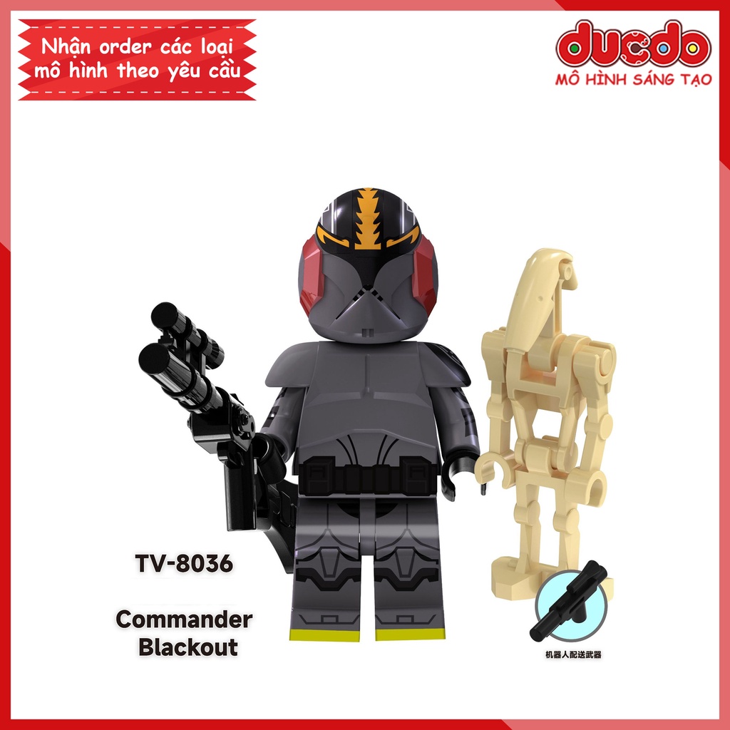 Minifigures nhân vật Chiến tranh giữa các vì sao - Đồ chơi Lắp ghép Xếp hình Mini Mô hình TV6105
