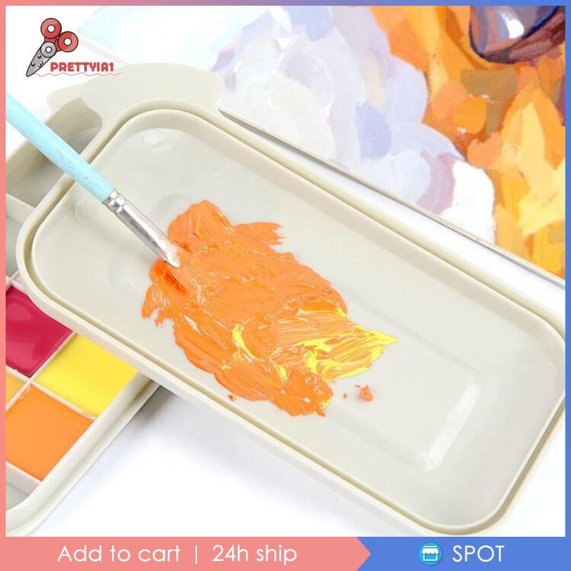 Xô Rửa Cọ Vẽ 2 Trong 1 Bằng Acrylic Kèm Tấm Làm Sạch
