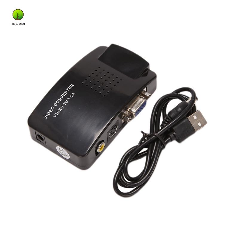 Bộ Chuyển Đổi AV Sang VGA RCA PC RCA AV Đầu Vào Sang Đầu Ra VGA LCD