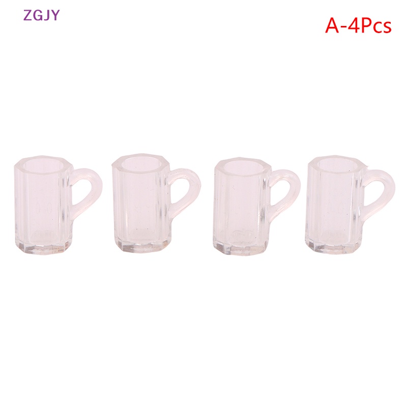 1 Bộ Cốc / Đĩa / Cốc / Dĩa Mini Tỷ Lệ 1: 12 Độc Đáo Trang Trí Nhà Búp Bê Mới