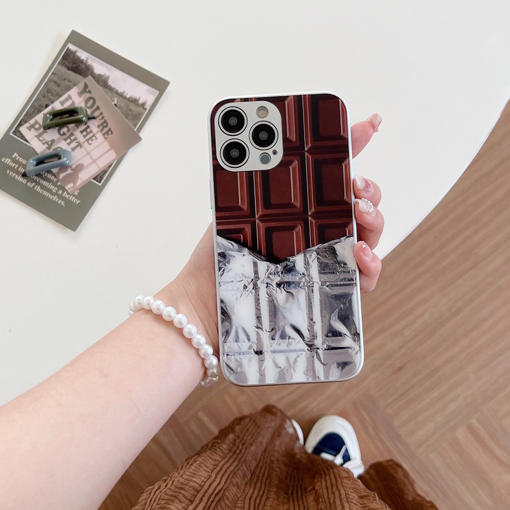 Ốp Điện Thoại TPU Dẻo Màu Bạc Thời Trang Chống Rơi Cho iPhone 14 13 12 11 PRO MAX