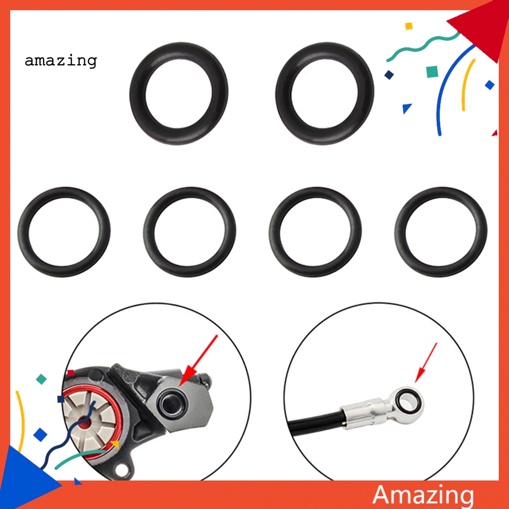 Set 6 Vòng Niêm Phong Đĩa Phanh Xe Đạp Hình Chữ O