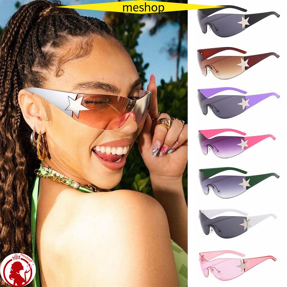 Kính Mát Không Gọng Phong Cách One Piece Y2K Dành Cho Nam Và Nữ