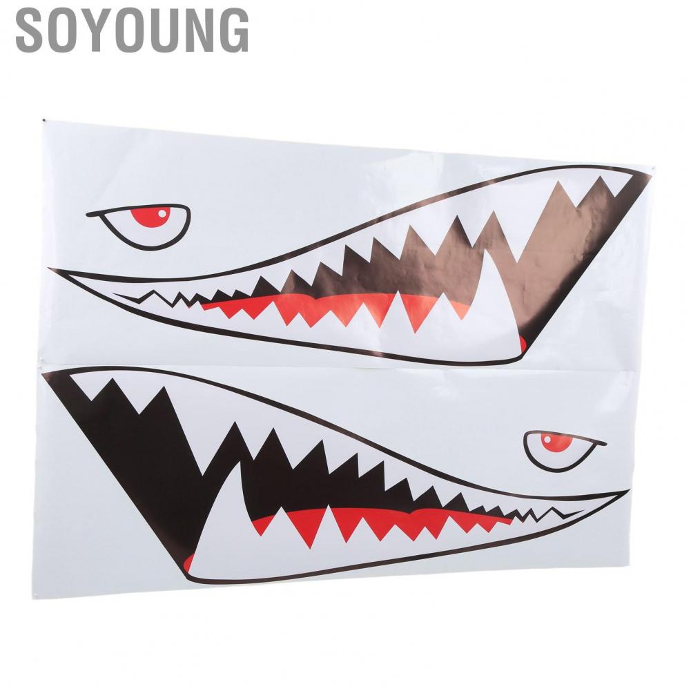 Soyoung Auto Side Door Sticker Mouth  Decal Lightweight Car Exterior