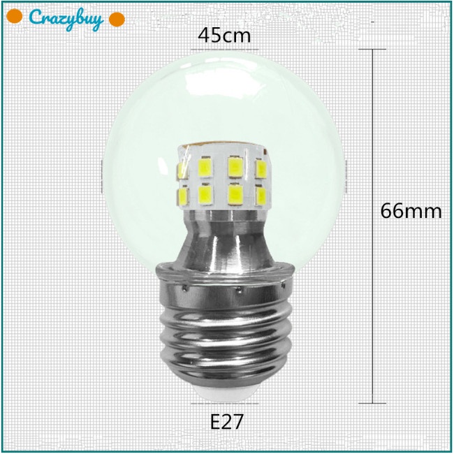 Cr Bóng Đèn LED Thông Minh G45 E27 85-265V Thay Đổi Màu Độ Sáng Cao