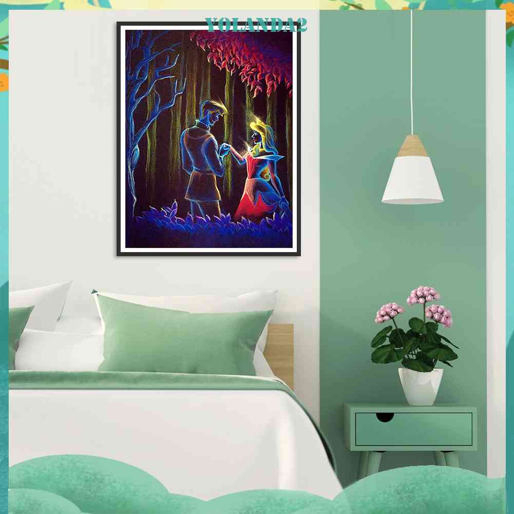 Bộ Tranh Đính Đá 5D Họa Tiết Hoạt Hình Độc Đáo DIY Dùng Trang Trí Nhà Cửa