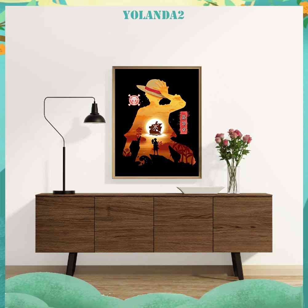 Bộ Tranh Đính Đá 5D Họa Tiết Hoạt Hình Độc Đáo DIY Dùng Trang Trí Nhà Cửa