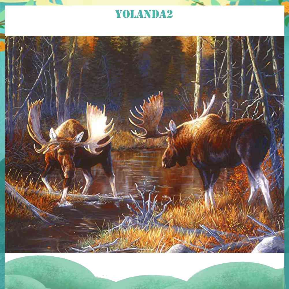 Tranh Đính Đá Kim Cương Toàn Bộ 5D DIY Hình Vẽ Tê Giác