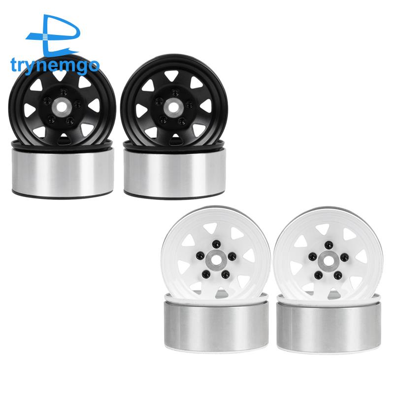 Set 4 Vành Bánh Xe 1.0 Bằng Kim Loại Dành Cho Xe Điều Khiển Từ Xa SCX24 SCX24