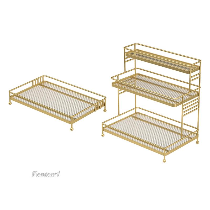 [Fenteer1] Khay Đựng Mỹ Phẩm / Son Môi / Đồ Trang Điểm Cho Phòng Tắm