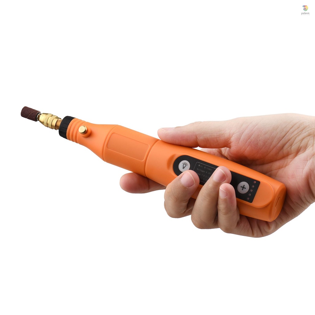 Bộ Máy Khoan Điện Cầm Tay Không Dây Sạc USB 5 Tốc Độ Kèm Đèn LED Đa Năng