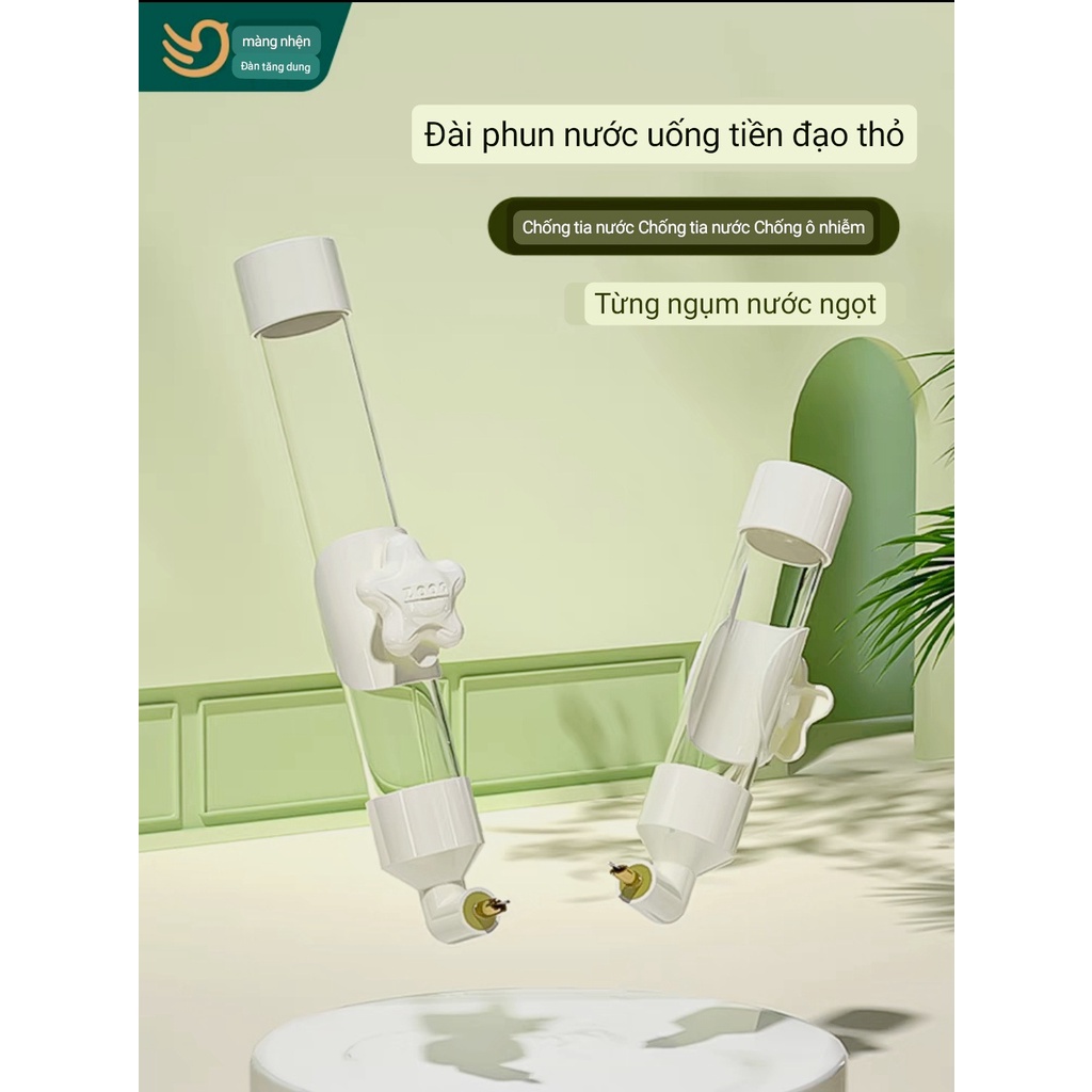 Bình Nước Cho Vẹt Bình Nước Cho Sóc Cảnh Bình Nước Cho Chuột Hamster Bình Nước Tự Động Cho Thỏ Vòi Uống Tự Động Cho Thỏ