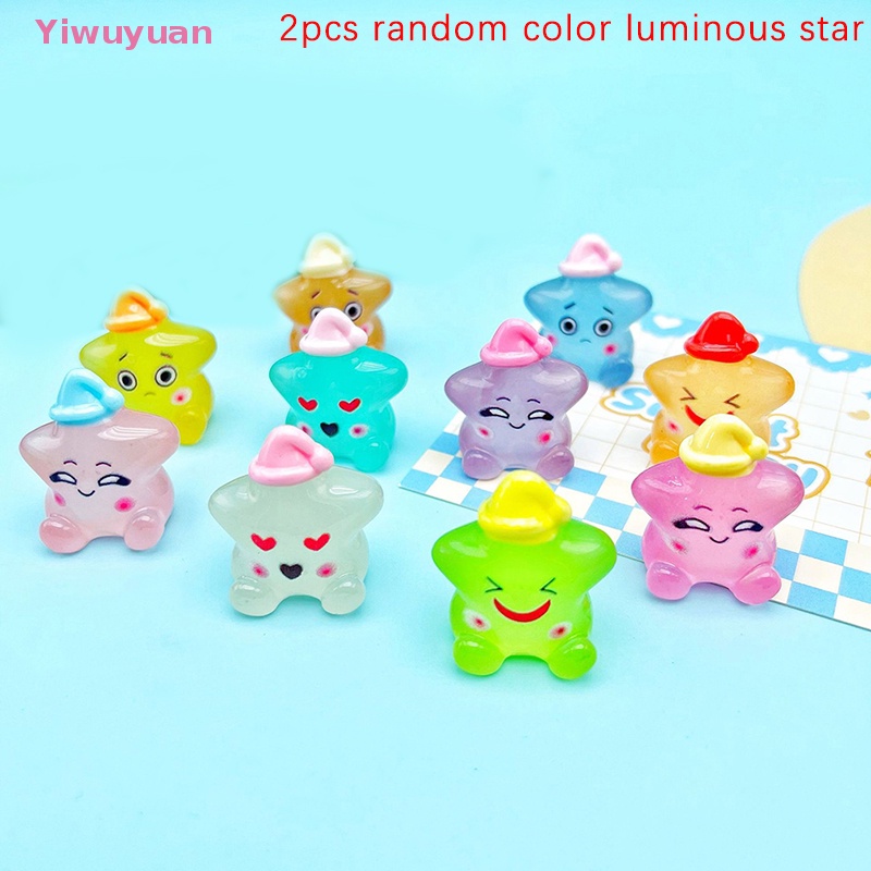 Bộ 2 Ngôi Sao Nhựa Phát Quang Trang Trí Mới