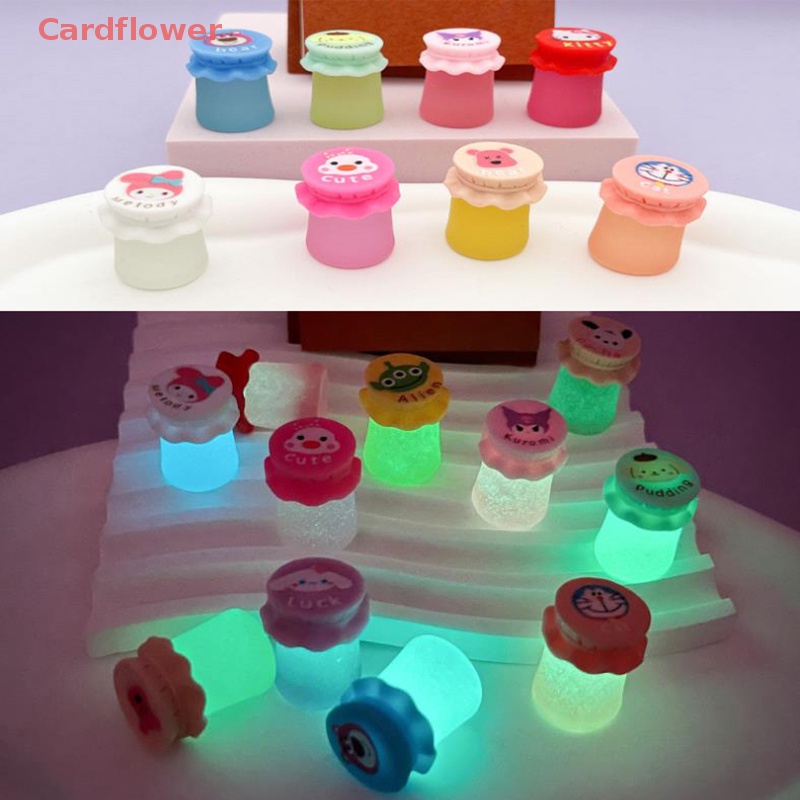 Bộ 2 Đồ trang trí Bình Mật Ong Mini Bằng Nhựa Resin Phát Quang Trang Trí Bảng Điều Khiển Xe Hơi Mới