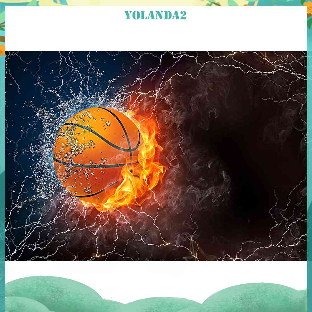 Tranh Đính Đá Kim Cương Toàn Bộ 5D DIY Hình Vẽ Bóng Rổ