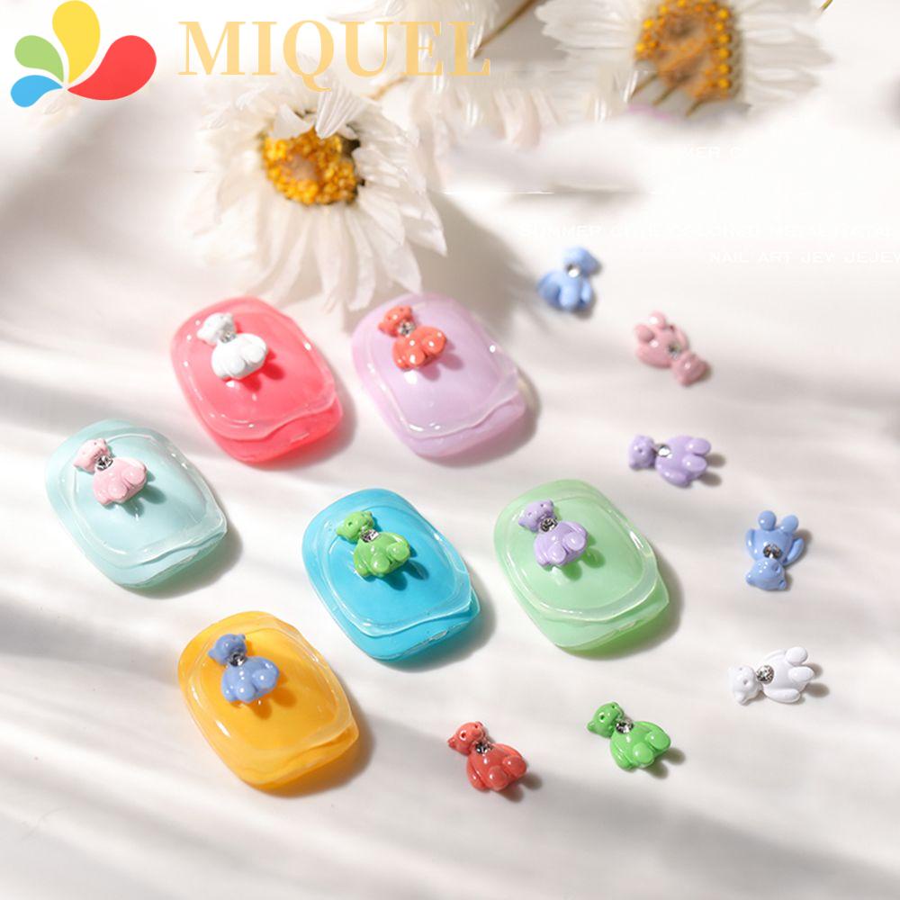 Phụ Kiện Trang Trí Móng Tay Hình Gấu Hoạt Hình Ba Chiều DIY