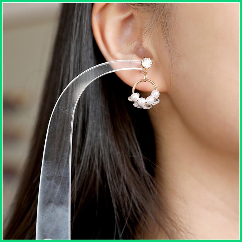 Set 5 Thanh Acrylic Cố Định Bông Tai Thiết Kế Cong Tiện Lợi Dễ Dùng