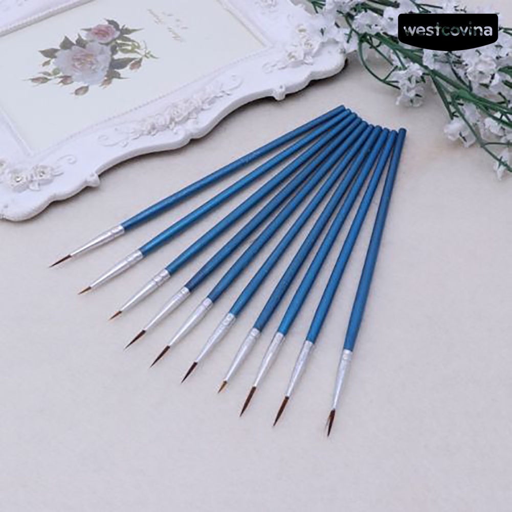 [COD]♪Set 10 Cọ Vẽ Màu Nước Chuyên Nghiệp