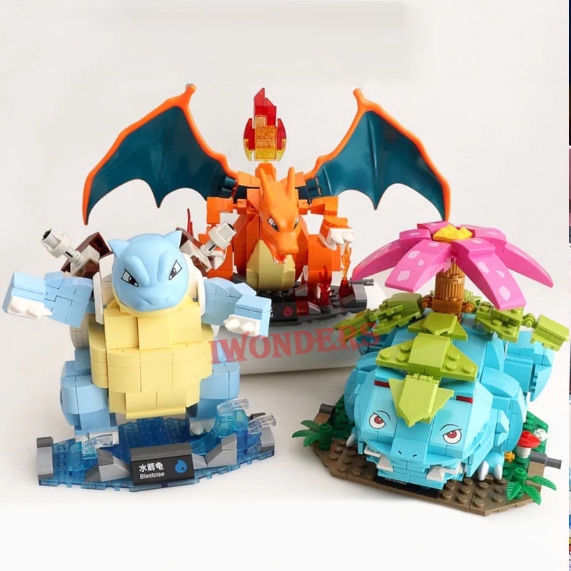 Mewtwo Out of Print Charmander Pikachu Charizard Đồ Chơi Khối Lắp Ráp Sáng Tạo Phù Hợp Làm Quà