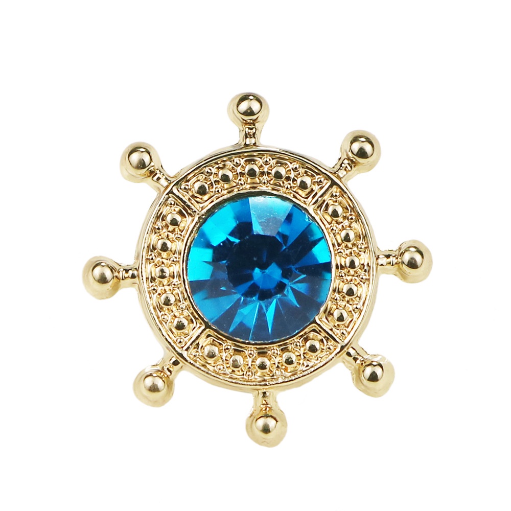 Trâm Cài Áo Hình Bánh Lái Đính Đá Sang Trọng Cho Nam Nữ