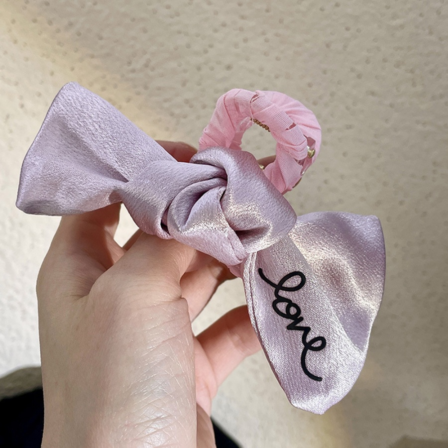 Kẹp Tóc Vải Satin Đính Đá Hình Nơ / Trái Tim Thời Trang Hàn Quốc Cho Nữ