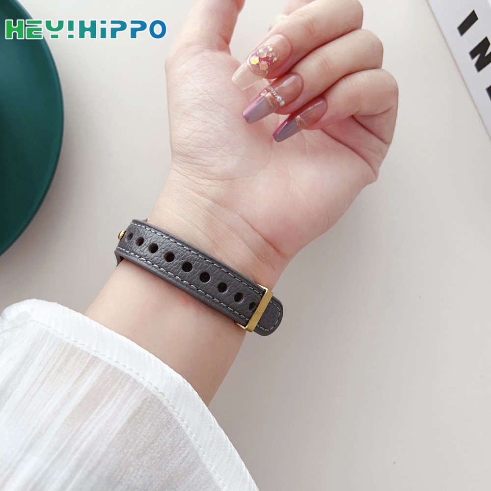 Dây Đeo Bằng Da Cừu Có Khóa Kim Loại Cho Đồng Hồ Thông Minh series 8 / 7 / 6 / SE / 5 / 4 iwatch 45 / 44 / 42 / 41 / 40 / 38mm