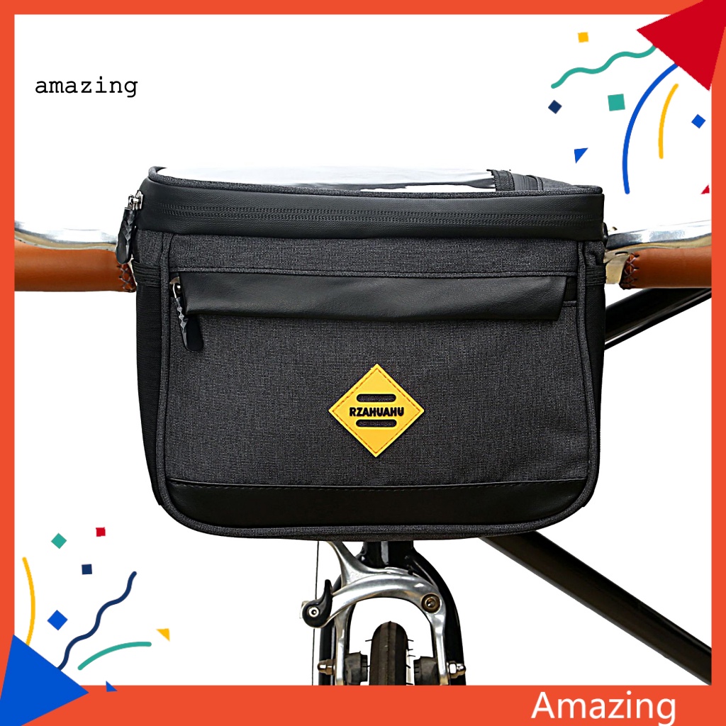 Túi Đựng Điện Thoại Gắn Khung Trước Xe Đạp Chống Ăn Mòn Có Khóa Kéo Tiện Dụng