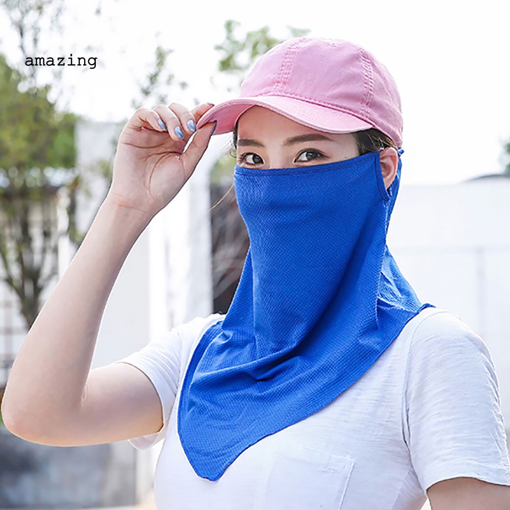 Khẩu Trang Chống Nắng Chống Tia UV Thoáng Khí Màu Sắc Đơn Giản