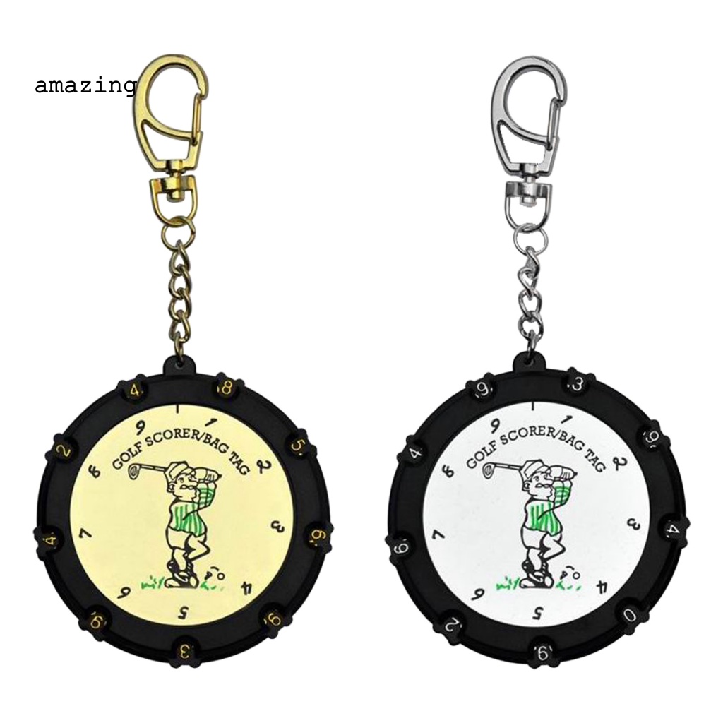 Dụng Cụ Đếm Điểm Chơi Golf 18 Lỗ Kèm Móc Khóa Tiện Dụng