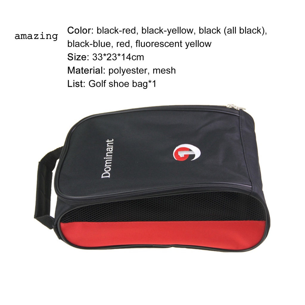Túi Đựng Giày Có Khóa Kéo Chống Mài Mòn Tiện Dụng Khi Chơi Golf