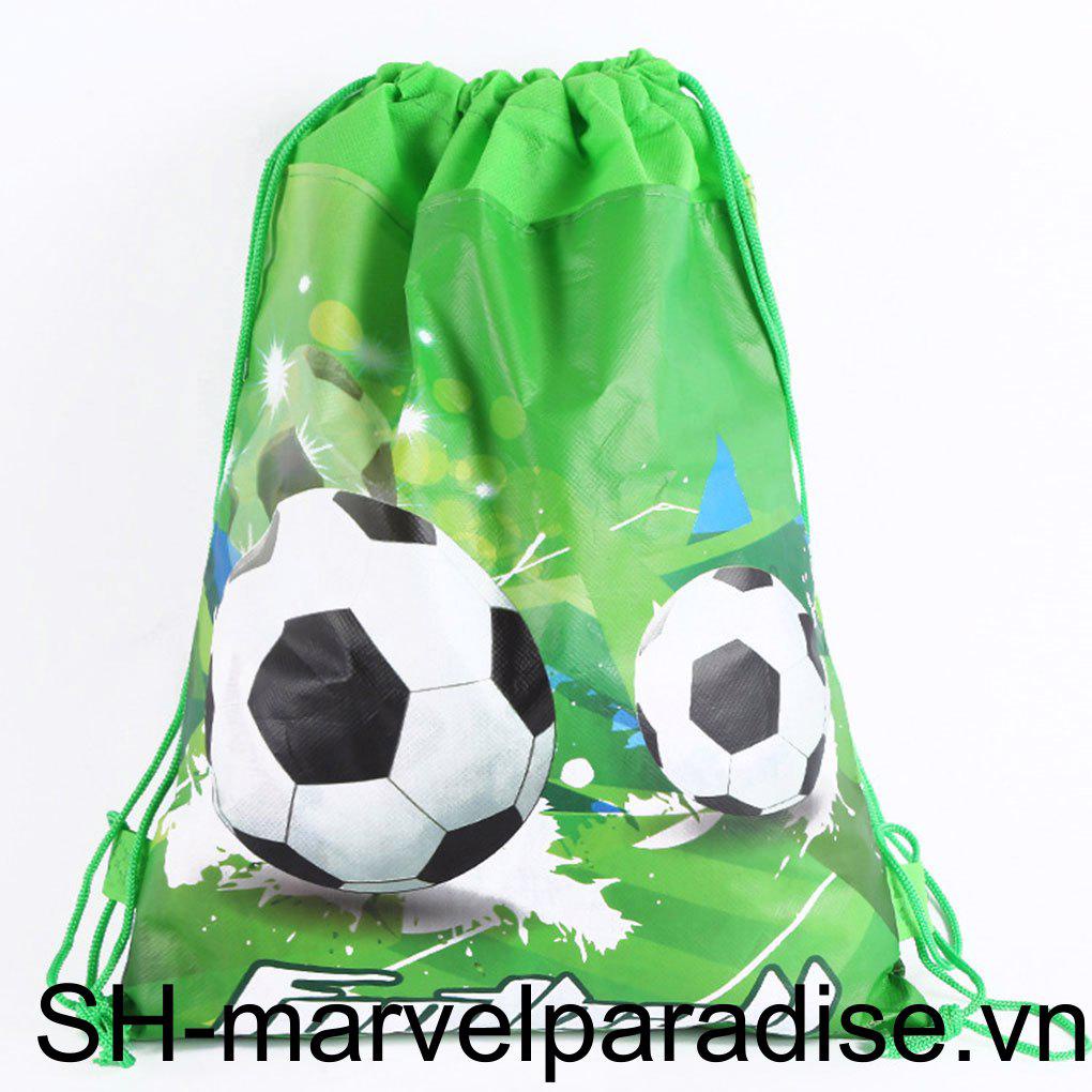 Bộ 3 Túi Đựng Bóng Đá Bằng Vải Không Dệt Có Dây Rút Dành Cho Trẻ Em