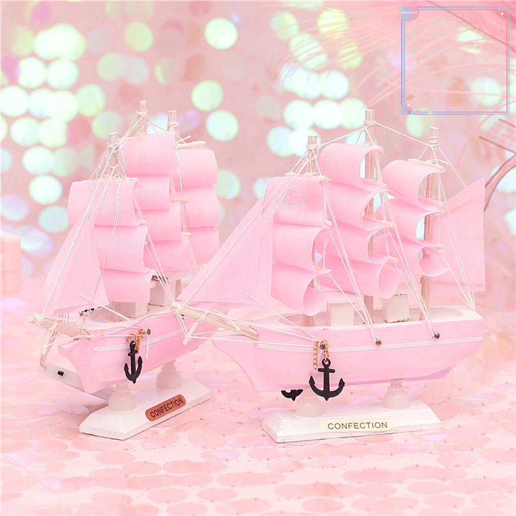 [DDJ] Đèn Ngủ LED Hình Thuyền Buồm Bằng Gỗ Viền Mềm Tiết Kiệm Năng Lượng Sáng Tạo