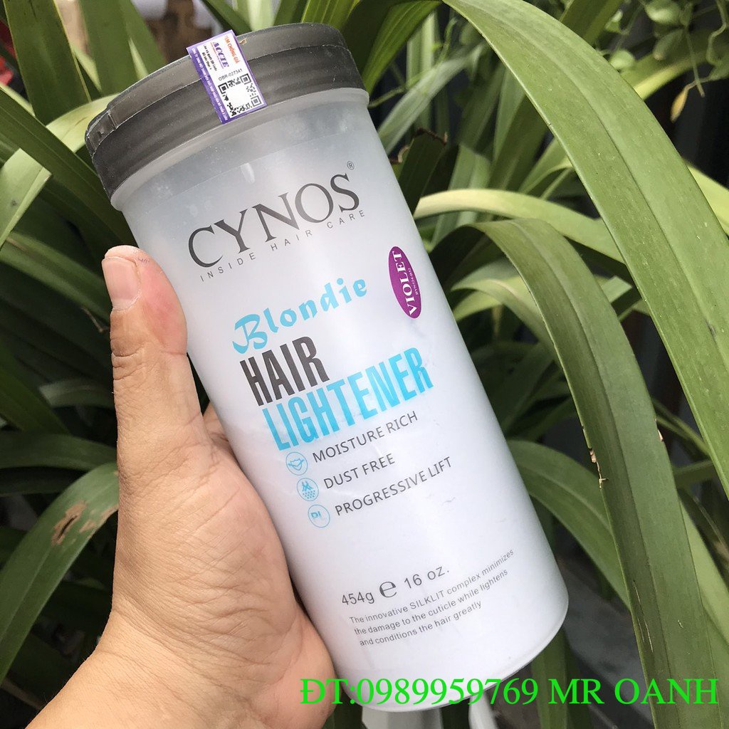 Tẩy Cynos,violet Bột tẩy tóc cao cấp 454g