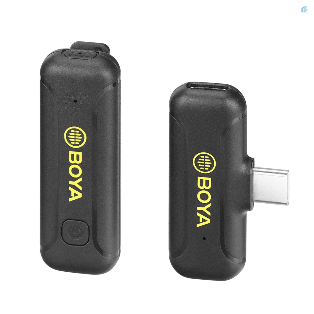 Micro Không Dây Mini 2.4G BOYA BY-WM3T2-U1 Có Kẹp Gắn Điện Thoại / Máy Tính Bảng Type-C 50M