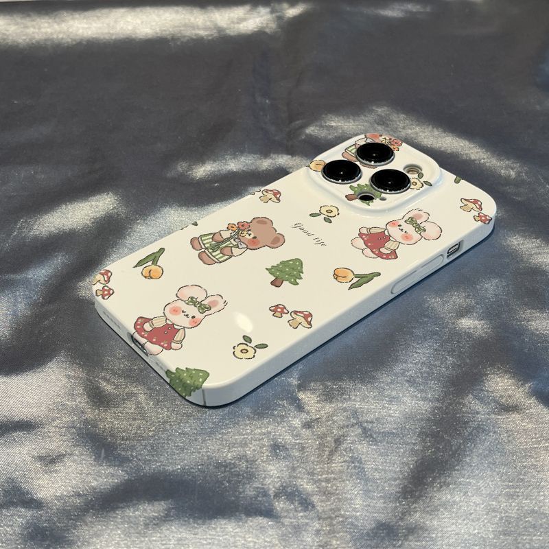 Ốp Điện Thoại In Hình Gấu / Thỏ Nhiều Màu Sắc Cho Iphone 11 plus / 87 Xr 12 1314XSplus / W2X2