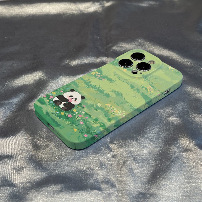 Ốp Điện Thoại Cứng Hình Gấu Và Hoa Cho iPhone1214 / / 7 / xr xs Apple 8 promax1113