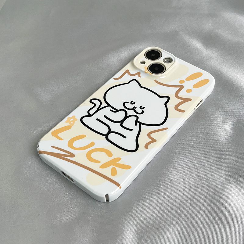 Ốp Điện Thoại Cứng In Hình Chó Mèo Cho Iphone1 iphone13 14pro / 7 11 / / iPhone12 8 Apple xsxr S76P