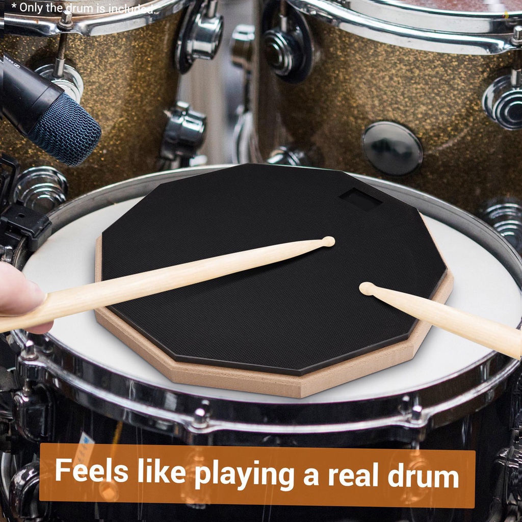 Đệm Trống 12 Inch Không Gây Tiếng Ồn Kèm Túi Đựng Tiện Dụng Cho Người Mới Bắt Đầu