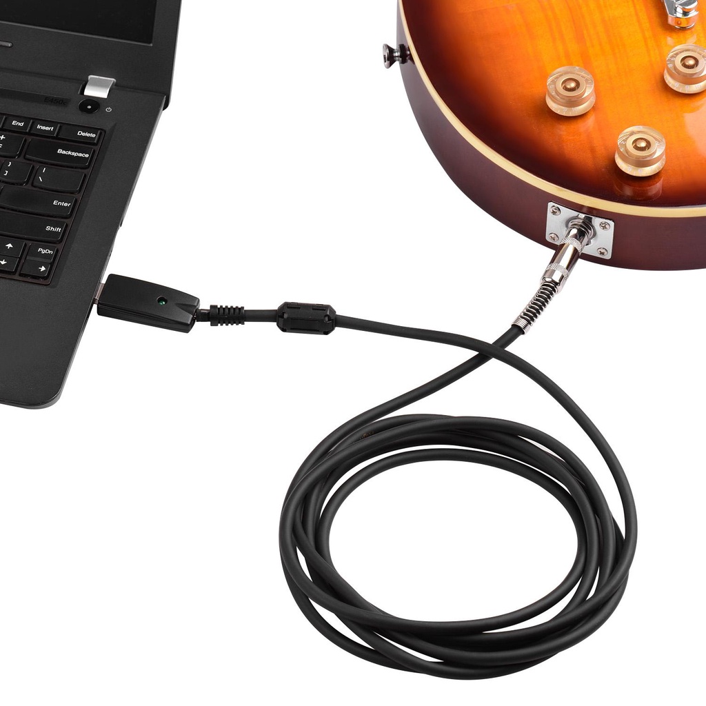 Dây Cáp Kết Nối Đàn Guitar Điện Andio Giao Diện USB 6.35mm (1 / 4inch) Mono