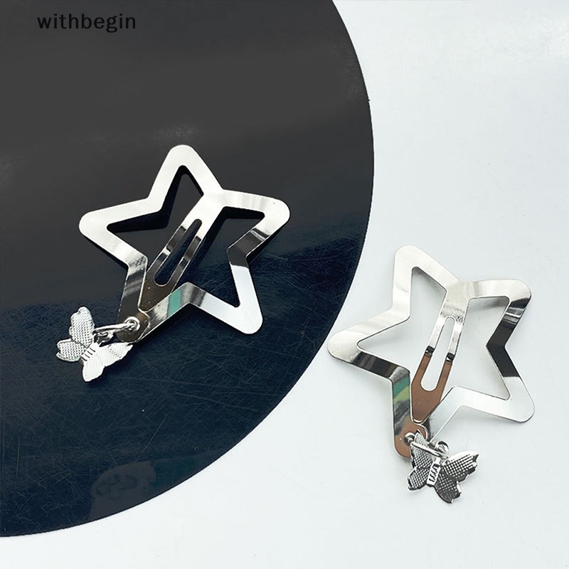 Kẹp Tóc Hình Ngôi Sao Năm Cánh Phong Cách Harajuku Dễ Thương Ngọt Ngào Cho Nữ Y2k