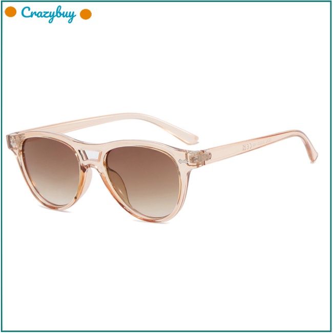 Cr Kính Mát Gọng Tròn Chống Tia Uv400 Thời Trang Cho Nam Nữ