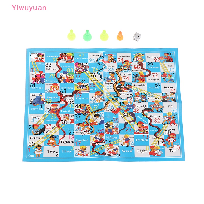 Bộ Trò Chơi Rắn Leo Thang Bằng Nhựa Cho Bé Mới