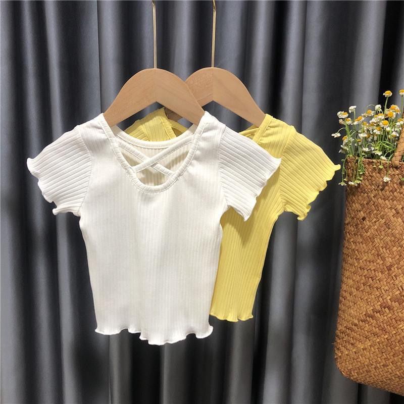 Áo Thun Không Tay Thiết Kế Mới Thời Trang Mùa Hè 2023 Theo Phong Cách Hàn Quốc Cho Bé Gái