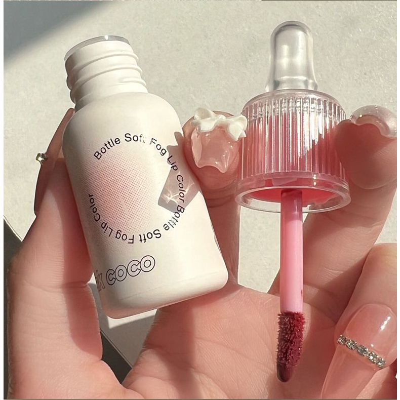 Son Bóng Dưỡng Ẩm Màu Hồng COCO Thiết Kế Hình Chai Nước Tráng Gương Độc Đáo
