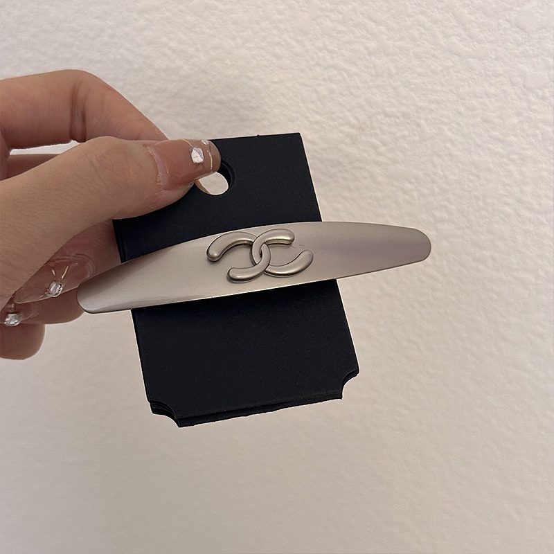 Kẹp Tóc Kim Loại Hình Mỏ Vịt Màu Bạc Phong Cách Âu Mỹ Cổ Điển Thời Trang 2023